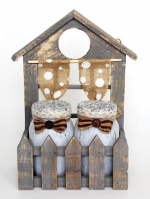 Композиция Банки декоративные 2шт 19*12*21см BV-54311 в интернет гипермаркете «Планета Лета». Фото