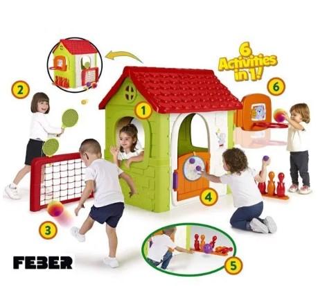 Дом игровой FEBER 6 В 1 в интернет гипермаркете «Планета Лета». Фото