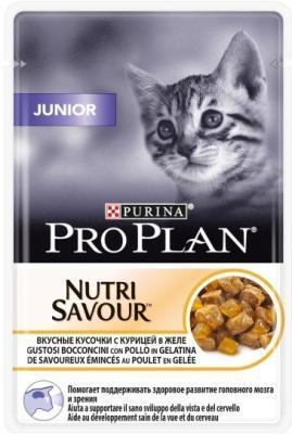 Корм PRO PLAN JUNIOR Cat д/котят КвЖ курица 85г в интернет гипермаркете «Планета Лета». Фото