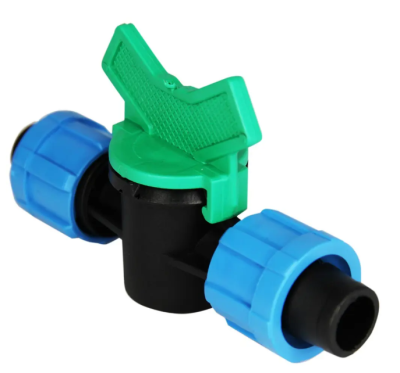 Кран проходной для ленты капельного полива в интернет гипермаркете «Планета Лета». Фото