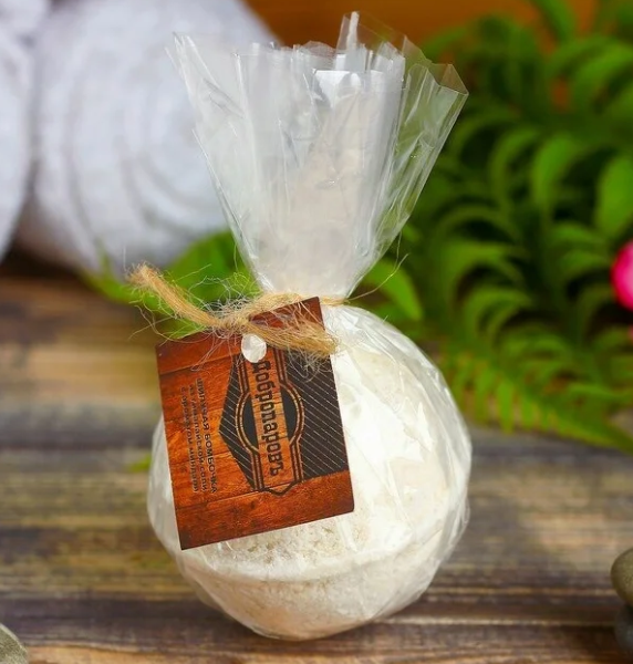 Бомбочка для ванны из гималайской соли "Добропаровъ" с эфирным маслом миндаля, 140 гр 4184831 в интернет гипермаркете «Планета Лета». Фото