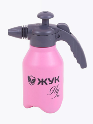 Опрыскиватель 1 л `Жук Fly` розовый в интернет гипермаркете «Планета Лета». Фото