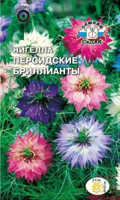 Нигелла Персидские бриллианты дамасская, смесь цветов в интернет гипермаркете «Планета Лета». Фото