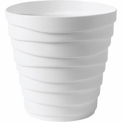 Кашпо "Бархан" с донышком (7,5л) Цв. Белый (Арт. КШ-5752) в интернет гипермаркете «Планета Лета». Фото
