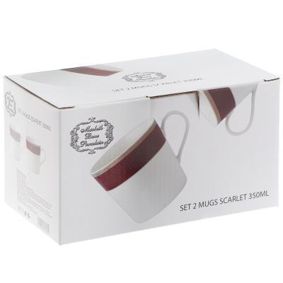 НАБОР ИЗ 2 КРУЖЕК 350МЛ SCARLET в интернет гипермаркете «Планета Лета». Фото