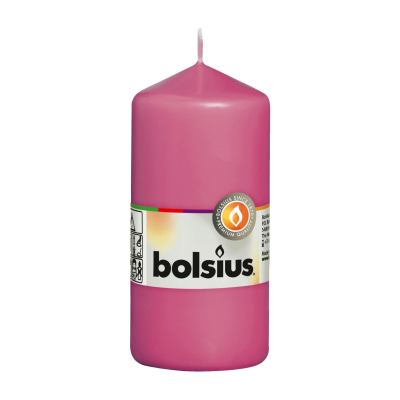 Свеча Болсус 120х58 столбик фуксия в интернет гипермаркете «Планета Лета». Фото
