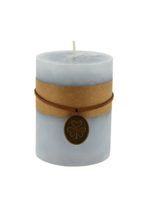 Свеча Столбик 7х9,5см серый в интернет гипермаркете «Планета Лета». Фото