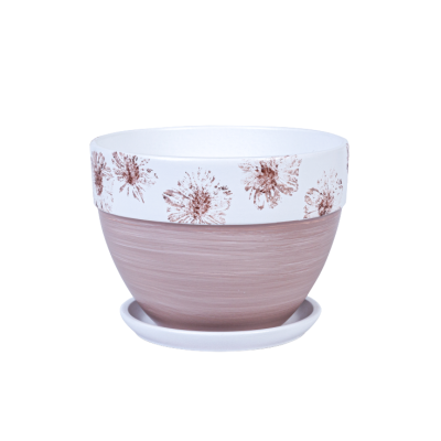 Горшок Каприфоль кофе овал борт d18, h13см, 2,1л в интернет гипермаркете «Планета Лета». Фото