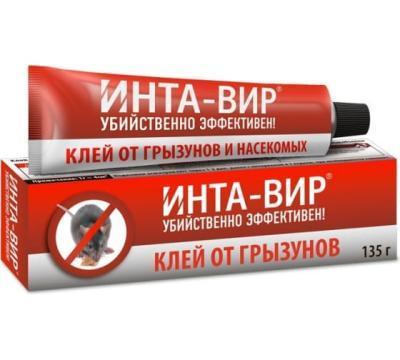 Клей для отлова грызунов и насекомых Инта-Вир® в тубе 135г /10 ИНТА-ВИР в интернет гипермаркете «Планета Лета». Фото Клей для отлова грызунов и насекомых Инта-Вир® в тубе 135г /10 в интернет гипермаркете «Планета Лета». Фото