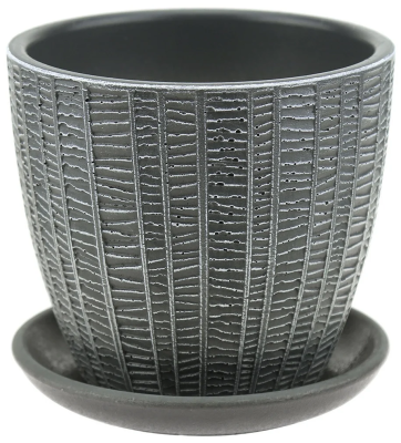 Горшок волна метро серый 2, 1,3л в интернет гипермаркете «Планета Лета». Фото