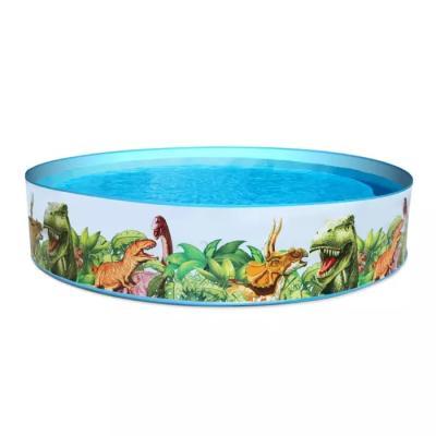 Бассейн каркасный Dinosaur Fill'N Fun 244 х 46 см 55001 Bestway в интернет гипермаркете «Планета Лета». Фото Бассейн каркасный Dinosaur Fill'N Fun 244 х 46 см 55001 в интернет гипермаркете «Планета Лета». Фото