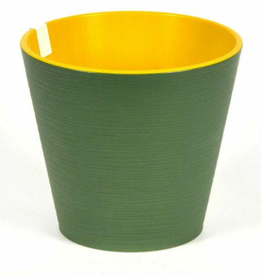 Горшок Конус нефрит d17,  h15,5см, 2,3л  с вкл. К17-32 в интернет гипермаркете «Планета Лета». Фото