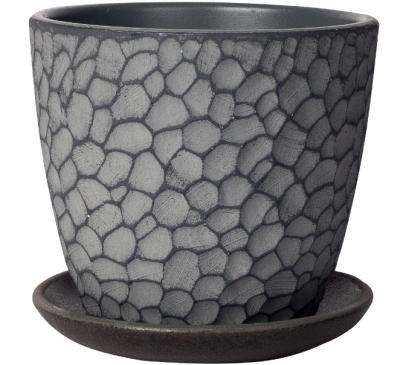 Горшок волна манго серый 1,3л в интернет гипермаркете «Планета Лета». Фото
