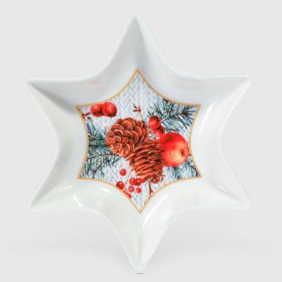 Блюдо сервировочное White Rabbit Сосна звезда 17х17х3 см в интернет гипермаркете «Планета Лета». Фото