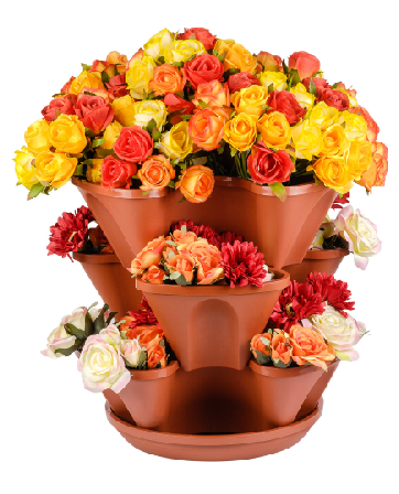 Кашпо Виктория 3 терракот d-34, h-34см ST200-02 в интернет гипермаркете «Планета Лета». Фото