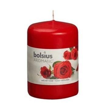 Свеча Болсус столбик 80*60 аромат роза 103626490181 в интернет гипермаркете «Планета Лета». Фото
