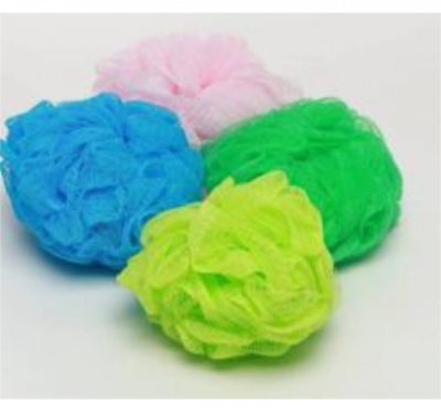Мочалка для душа "Бант" цветной (4 цвета) /20 в интернет гипермаркете «Планета Лета». Фото