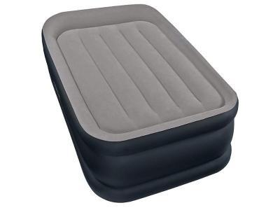 Надувная кровать Deluxe Pillow Rest с насосом 99х191х42 INTEX 64132 в интернет гипермаркете «Планета Лета». Фото