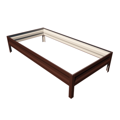 Грядка с полимерным покрытием 1,0х2,0 м, высота 20 см, шок.-кор. в интернет гипермаркете «Планета Лета». Фото