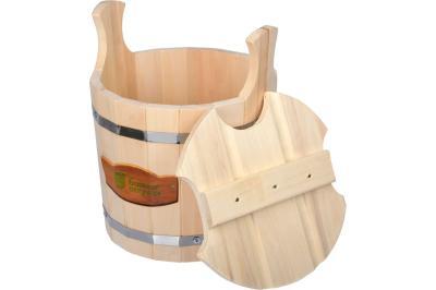 Запарник 9 л, «С лёгким паром», с крышкой, липа "Банные штучки" в кор. в интернет гипермаркете «Планета Лета». Фото