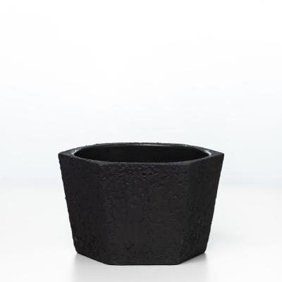 Кашпо Лофт графит шестигранник d18, h13,5см, 2,5л в интернет гипермаркете «Планета Лета». Фото