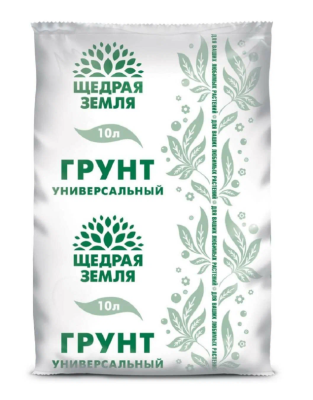 Грунт универсальный Щедрая земля® 10л в интернет гипермаркете «Планета Лета». Фото