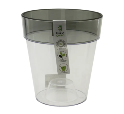 Кашпо Протея орхиденое дымчатый d13,5; h15см 1,4л T02 в интернет гипермаркете «Планета Лета». Фото