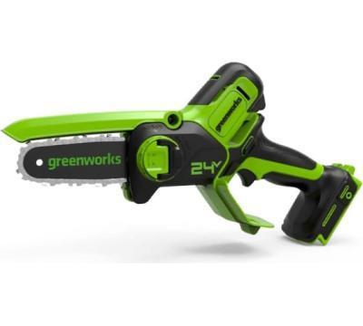 Пила цепная аккумуляторная мини GREENWORKS 24 V без акб и з/у   2008707 GREENWORKS в интернет гипермаркете «Планета Лета». Фото Пила цепная аккумуляторная мини GREENWORKS 24 V без акб и з/у   2008707 в интернет гипермаркете «Планета Лета». Фото