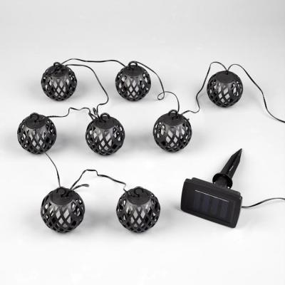 Садовая гирлянда на солнечной батарее «Огненные шары». 80 светодиодов. Эффект пламени. 1*АА Ni-Mh ак в интернет гипермаркете «Планета Лета». Фото