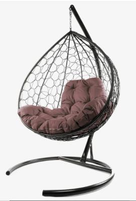 Кресло подвесное Кокон XL коричневое , коричневая подушка OLA DOM в интернет гипермаркете «Планета Лета». Фото Кресло подвесное Кокон XL коричневое , коричневая подушка в интернет гипермаркете «Планета Лета». Фото