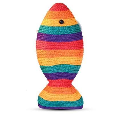 Когтеточка Triol "Рыбка цветная" из сизаля 400х170мм 20851008 в интернет гипермаркете «Планета Лета». Фото