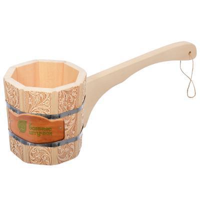 Ковш-черпак 1,5 л с длинной ручкой Цветы БШ 33426 в интернет гипермаркете «Планета Лета». Фото