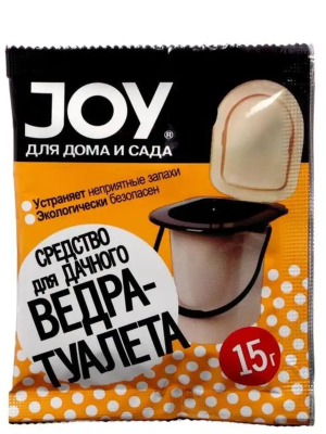 Средство JOY для дачного ведра-туалета 15г Joy в интернет гипермаркете «Планета Лета». Фото Средство JOY для дачного ведра-туалета 15г в интернет гипермаркете «Планета Лета». Фото