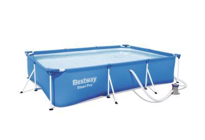 Бассейн каркасный 300х201х66 см Deluxe Splash Frame Bestway 56411 в интернет гипермаркете «Планета Лета». Фото