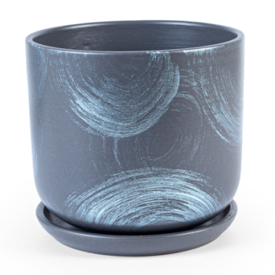Горшок Орион цилиндр графит с/п d12, h10,5см, 0,8л в интернет гипермаркете «Планета Лета». Фото