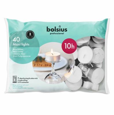 Свеча Болсус чайная белая 40 шт в интернет гипермаркете «Планета Лета». Фото