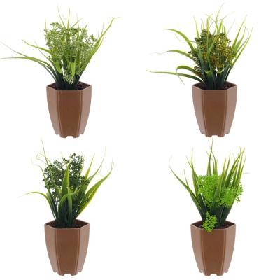 Цветок искусственный в горшке пластик 32 см 756649 в интернет гипермаркете «Планета Лета». Фото