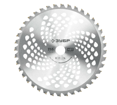Нож для триммера НТТ-40 255 мм 40T ЗУБР в интернет гипермаркете «Планета Лета». Фото