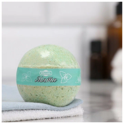 Бомбочка для ванны "Мята" Добропаровъ, 110 гр 9361627 в интернет гипермаркете «Планета Лета». Фото