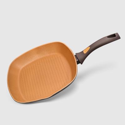 СКОВОРОДА-ГРИЛЬ 28 СМ TERRA в интернет гипермаркете «Планета Лета». Фото