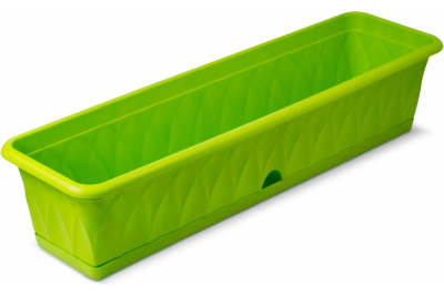 Балконный ящик Сиена 81см с п/д зеленый С174-03-ЗЕЛ в интернет гипермаркете «Планета Лета». Фото