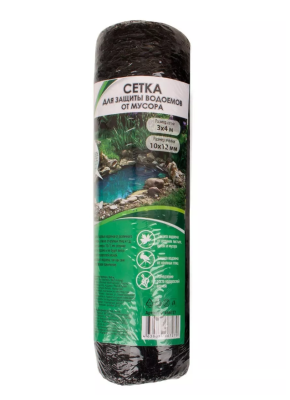Cетка ECOTEC для защиты водоемов от мусора 3х4м (ячейка10х12 мм) в интернет гипермаркете «Планета Лета». Фото