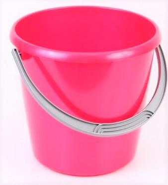 Ведро "Соло" 10л перламутровое красное С633КРА в интернет гипермаркете «Планета Лета». Фото