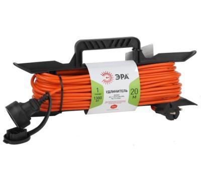 Удлинитель силовой на рамке, б/з, 1гнездо, 20м (ПВС 2х0,75), 6A. Оранжевый, UG /UCK-1N/2x0,75/20M/F в интернет гипермаркете «Планета Лета». Фото