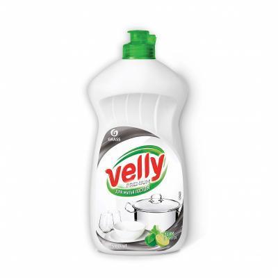 Средство для мытья посуды VELLY Premium лайм и мята 0,5л GraSS 125423 в интернет гипермаркете «Планета Лета». Фото