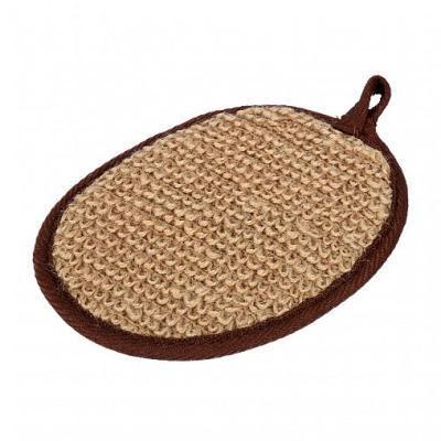 Мочалка овал 11x16 см рами хлопок БШ 40361 в интернет гипермаркете «Планета Лета». Фото