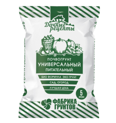 Почвогрунт универсальный питательный "Дачные рецепты" 5л в интернет гипермаркете «Планета Лета». Фото
