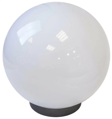 Светильник садово-парковый ЭРА шар белый призма D=250 mm НТУ 02-60-251 в интернет гипермаркете «Планета Лета». Фото