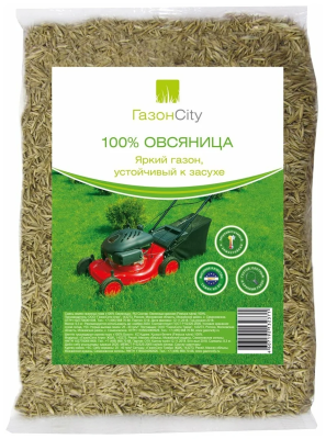 Семена газонной травы Овсяница 100% 300гр ГазонСити Трейд в интернет гипермаркете «Планета Лета». Фото Семена газонной травы Овсяница 100% 300гр в интернет гипермаркете «Планета Лета». Фото