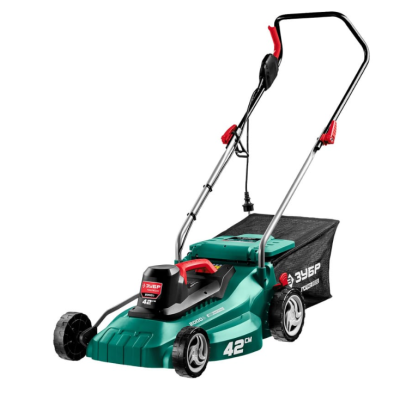 ЗУБР 2000 Вт газонокосилка сетевая, ш/с 42 см в интернет гипермаркете «Планета Лета». Фото